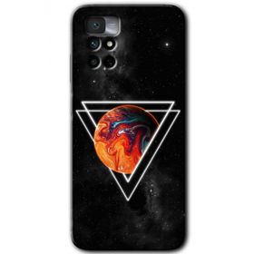 Xiaomi Redmi Note 11 4G Kızıl Gezegen Baskılı Uyumlu Silikon Kılıf