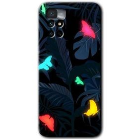 Xiaomi Redmi Note 11 4G Lighter Butterfly Baskılı Uyumlu Silikon Kılıf