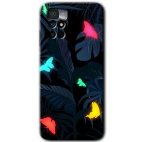 Xiaomi Redmi Note 11 4G Lighter Butterfly Baskılı Uyumlu Silikon Kılıf