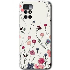 Xiaomi Redmi Note 11 4G Mat Çiçek Baskılı Uyumlu Silikon Kılıf