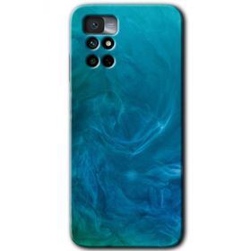 Xiaomi Redmi Note 11 4G Mavi Aura Baskılı Uyumlu Silikon Kılıf