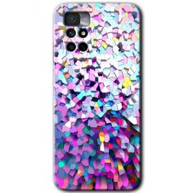 Xiaomi Redmi Note 11 4G Mosaic Fragments Colorfull Baskılı Uyumlu Silikon Kılıf