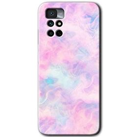 Xiaomi Redmi Note 11 4G Pembe Duman Baskılı Uyumlu Silikon Kılıf