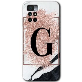 Xiaomi Redmi Note 11 4G Pembe Mermer Desenli Ç Harfi Baskılı Uyumlu Silikon Kılıf