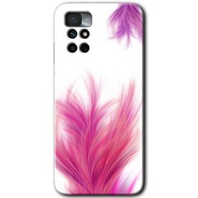 Xiaomi Redmi Note 11 4G Pembe Tüy Baskılı Uyumlu Silikon Kılıf