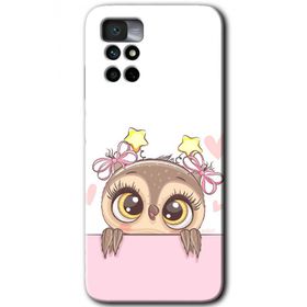 Xiaomi Redmi Note 11 4G Sevimli Baykuş Baskılı Uyumlu Silikon Kılıf