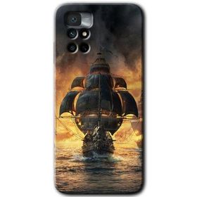 Xiaomi Redmi Note 11 4G Siyah İnci Baskılı Uyumlu Silikon Kılıf