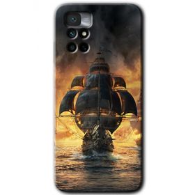 Xiaomi Redmi Note 11 4G Siyah İnci Baskılı Uyumlu Silikon Kılıf