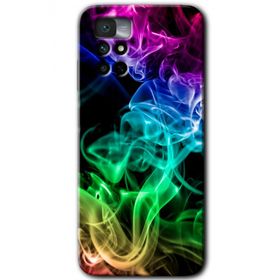 Xiaomi Redmi Note 11 4G Smoke Colorful Baskılı Uyumlu Silikon Kılıf