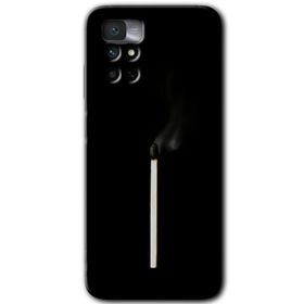 Xiaomi Redmi Note 11 4G Sönmüş Kibrit Baskılı Uyumlu Silikon Kılıf