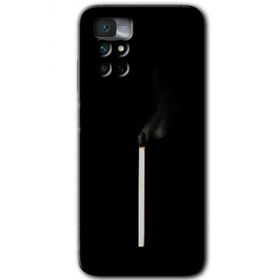 Xiaomi Redmi Note 11 4G Sönmüş Kibrit Baskılı Uyumlu Silikon Kılıf