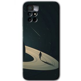 Xiaomi Redmi Note 11 4G Space Planet Baskılı Uyumlu Silikon Kılıf