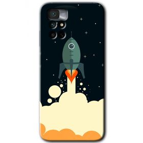 Xiaomi Redmi Note 11 4G Space Smoke Baskılı Uyumlu Silikon Kılıf