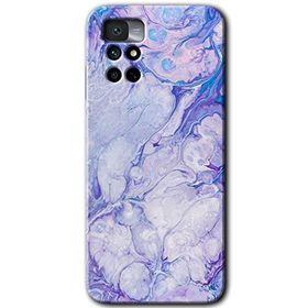 Xiaomi Redmi Note 11 4G Spots Lilac Baskılı Uyumlu Silikon Kılıf