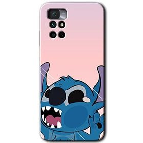Xiaomi Redmi Note 11 4G Stitch Baskılı Uyumlu Silikon Kılıf