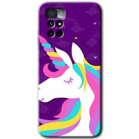 Xiaomi Redmi Note 11 4G Unicorn Sleep Baskılı Uyumlu Silikon Kılıf