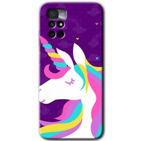 Xiaomi Redmi Note 11 4G Unicorn Sleep Baskılı Uyumlu Silikon Kılıf