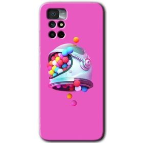 Xiaomi Redmi Note 11 4G Uzay Başlığı Baskılı Uyumlu Silikon Kılıf