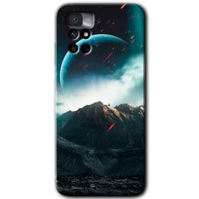 Xiaomi Redmi Note 11 4G Uzay Gökyüzü Baskılı Uyumlu Silikon Kılıf