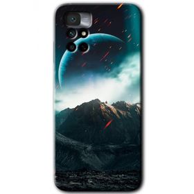 Xiaomi Redmi Note 11 4G Uzay Gökyüzü Baskılı Uyumlu Silikon Kılıf
