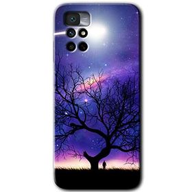 Xiaomi Redmi Note 11 4G Uzay Silüet Baskılı Uyumlu Silikon Kılıf