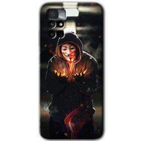 Xiaomi Redmi Note 11 4G V for Fire Baskılı Uyumlu Silikon Kılıf