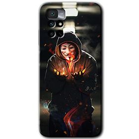 Xiaomi Redmi Note 11 4G V for Fire Baskılı Uyumlu Silikon Kılıf