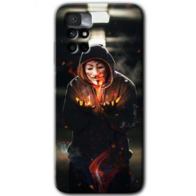 Xiaomi Redmi Note 11 4G V for Fire Baskılı Uyumlu Silikon Kılıf