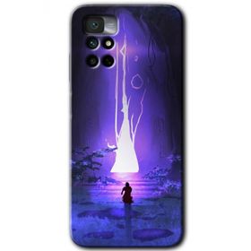 Xiaomi Redmi Note 11 4G Wanderer Silhouette Baskılı Uyumlu Silikon Kılıf