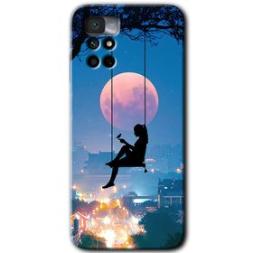 Xiaomi Redmi Note 11 4G Yalnız Kadın Baskılı Uyumlu Silikon Kılıf