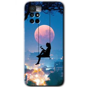 Xiaomi Redmi Note 11 4G Yalnız Kadın Baskılı Uyumlu Silikon Kılıf