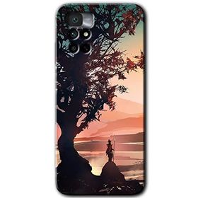 Xiaomi Redmi Note 11 4G Yalnız Savaşcı Baskılı Uyumlu Silikon Kılıf