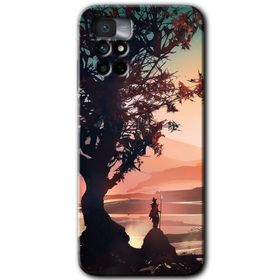 Xiaomi Redmi Note 11 4G Yalnız Savaşcı Baskılı Uyumlu Silikon Kılıf