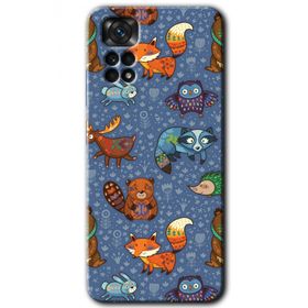 Xiaomi Redmi Note 11 5G Global Animals Funny Baskılı Uyumlu Silikon Kılıf