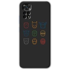 Xiaomi Redmi Note 11 5G Global Avengers Minimalism Baskılı Uyumlu Silikon Kılıf
