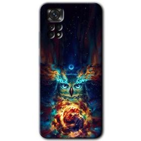 Xiaomi Redmi Note 11 5G Global Ballı Baykuş Baskılı Uyumlu Silikon Kılıf