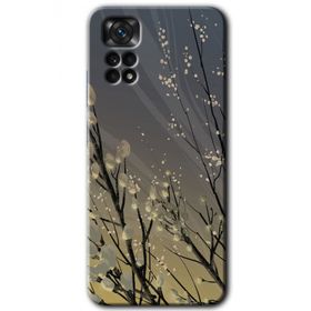 Xiaomi Redmi Note 11 5G Global Branches Flowers Baskılı Uyumlu Silikon Kılıf