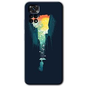 Xiaomi Redmi Note 11 5G Global City Bird Sky Baskılı Uyumlu Silikon Kılıf