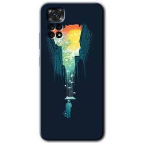 Xiaomi Redmi Note 11 5G Global City Bird Sky Baskılı Uyumlu Silikon Kılıf