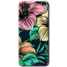 Xiaomi Redmi Note 11 5G Global Çizim Çiçekler Baskılı Uyumlu Silikon Kılıf