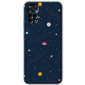 Xiaomi Redmi Note 11 5G Global Çizim Gezegen Baskılı Uyumlu Silikon Kılıf