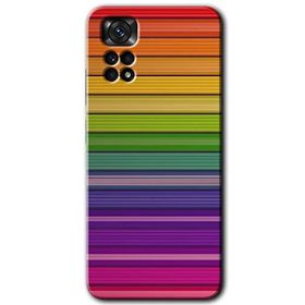 Xiaomi Redmi Note 11 5G Global Colorful Lines Baskılı Uyumlu Silikon Kılıf