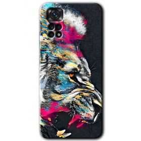 Xiaomi Redmi Note 11 5G Global Colorfull Aslan Baskılı Uyumlu Silikon Kılıf