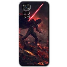 Xiaomi Redmi Note 11 5G Global Darh Vader Wars Baskılı Uyumlu Silikon Kılıf