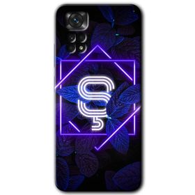 Xiaomi Redmi Note 11 5G Global Dark Neon Yaprak P Harfi Baskılı Uyumlu Silikon Kılıf