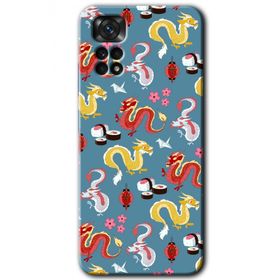 Xiaomi Redmi Note 11 5G Global Funky Dragon Baskılı Uyumlu Silikon Kılıf
