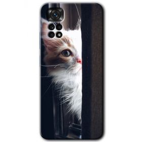Xiaomi Redmi Note 11 5G Global Kedi Bakışı Baskılı Uyumlu Silikon Kılıf