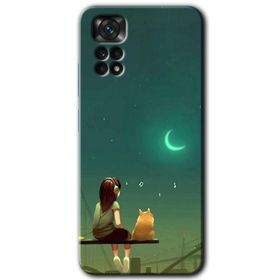 Xiaomi Redmi Note 11 5G Global Kedili Kız Baskılı Uyumlu Silikon Kılıf