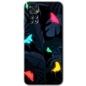 Xiaomi Redmi Note 11 5G Global Lighter Butterfly Baskılı Uyumlu Silikon Kılıf