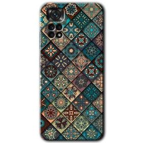 Xiaomi Redmi Note 11 5G Global Mandala Desen Baskılı Uyumlu Silikon Kılıf